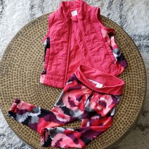GymGo Gymboree vest and yoga pants set fits 2 yrs